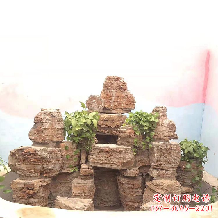 北京庭院园林假山鱼池