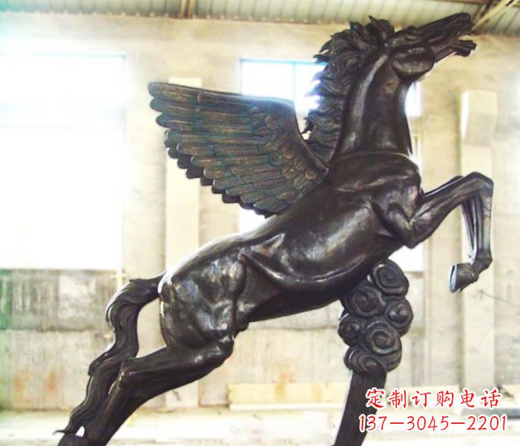 北京铜雕奔跑飞马雕塑