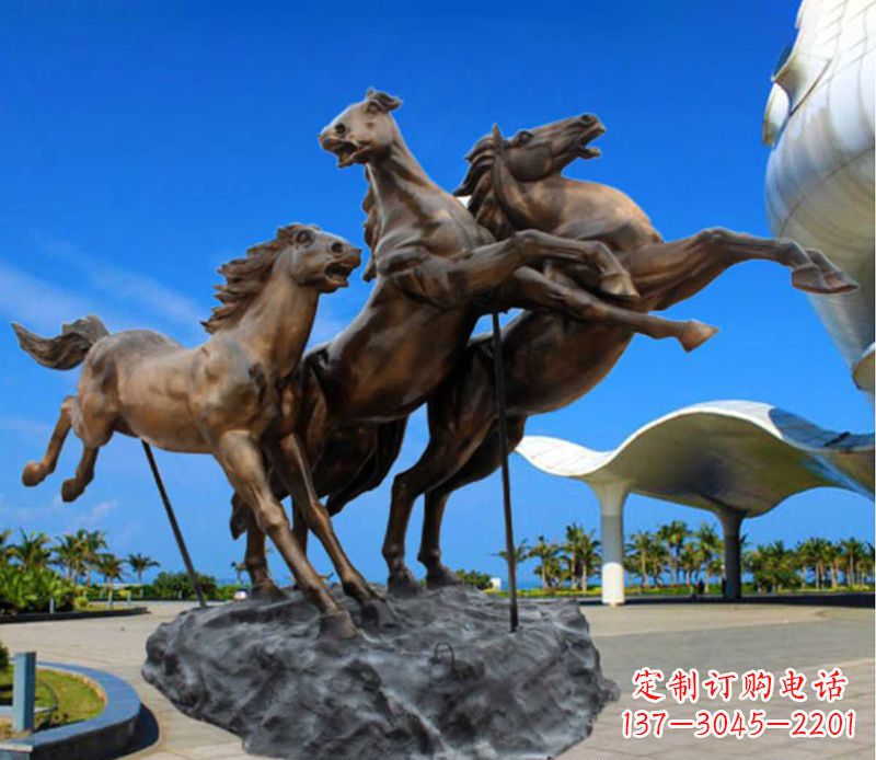 北京铜雕飞马广场动物雕塑