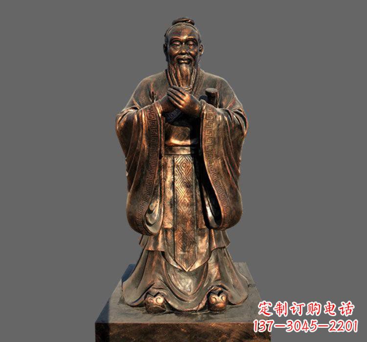 北京铜雕古代名人孔子