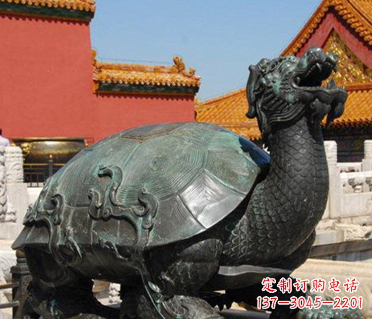 北京铜雕广场龙龟动物雕塑