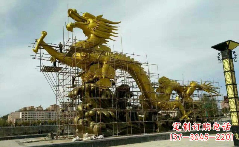 北京铜雕广场神龙景观摆件