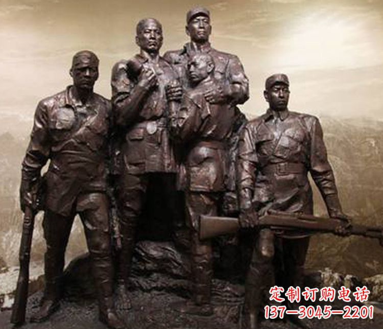 北京铜雕解放军战士雕塑