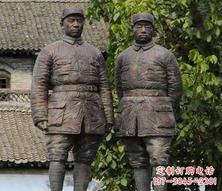 北京铜雕解放军战士人物雕塑