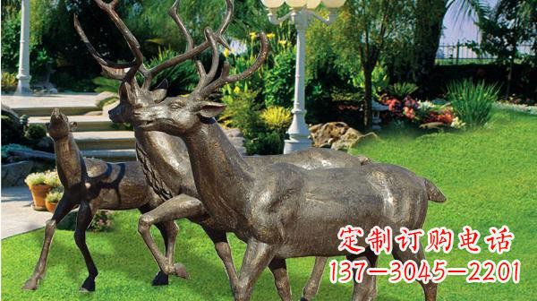 北京铜雕鹿公园动物雕塑