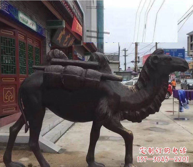 北京铜雕骆驼公园动物雕塑