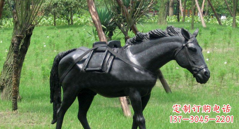 北京铜雕马公园动物雕塑 (2)
