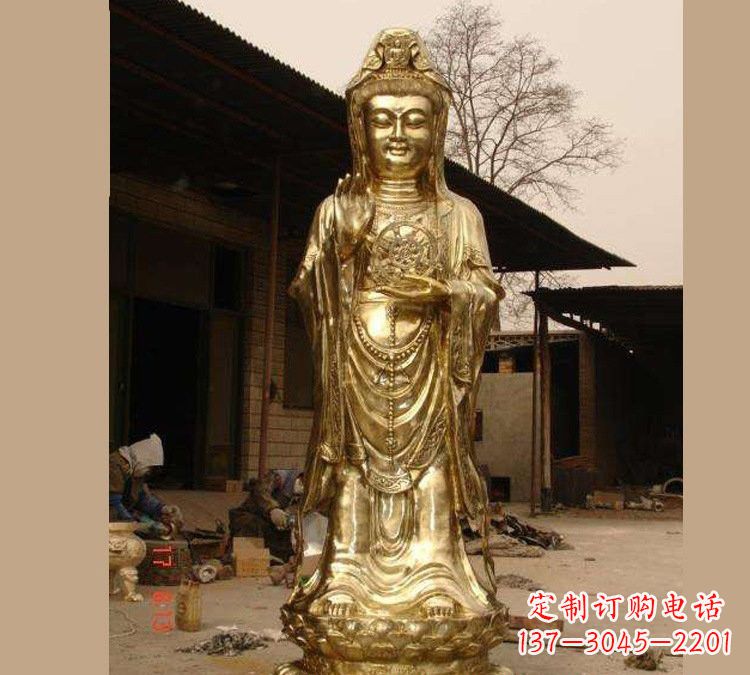 北京铜雕南海观音