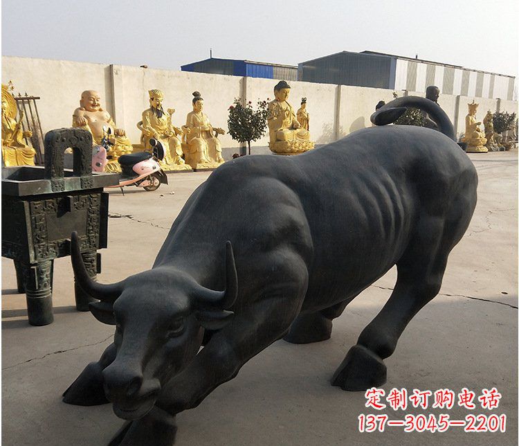 北京铜雕牛广场动物景观摆件 (6)