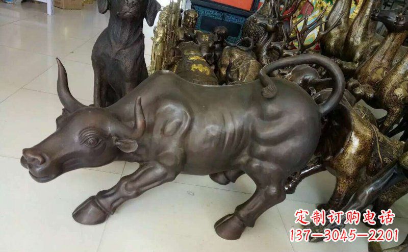 北京铜雕牛广场动物景观摆件 (5)