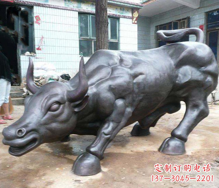 北京铜雕牛广场动物景观摆件 (3)