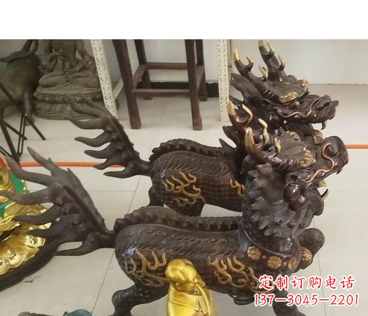 北京铜雕麒麟招财雕塑