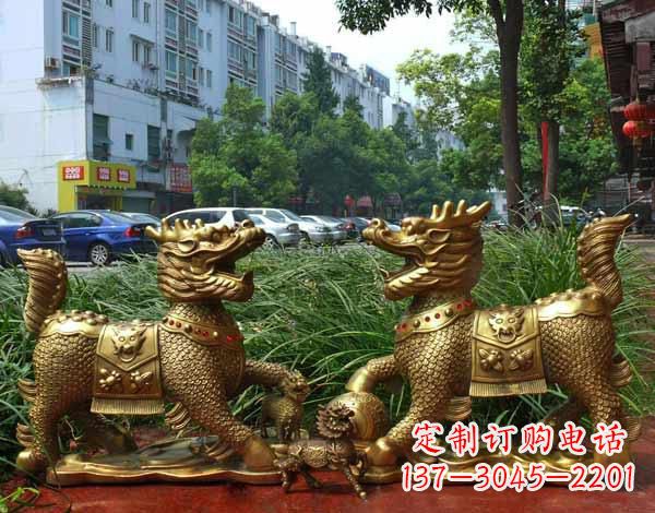 北京铜雕麒麟神兽
