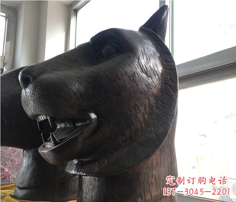 北京铜雕生肖动物头像雕塑摆件