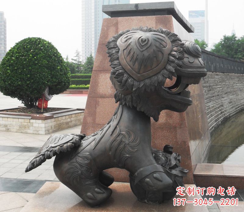 北京铜雕狮子