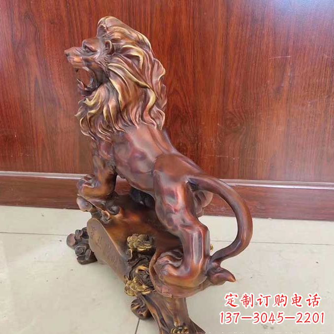 北京铜雕狮子动物雕塑摆件