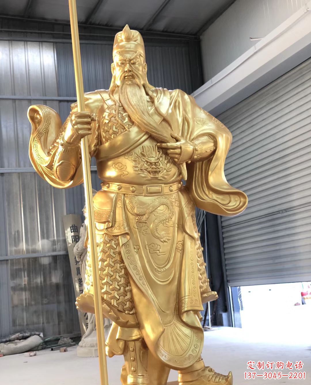 北京铜雕武财神雕塑