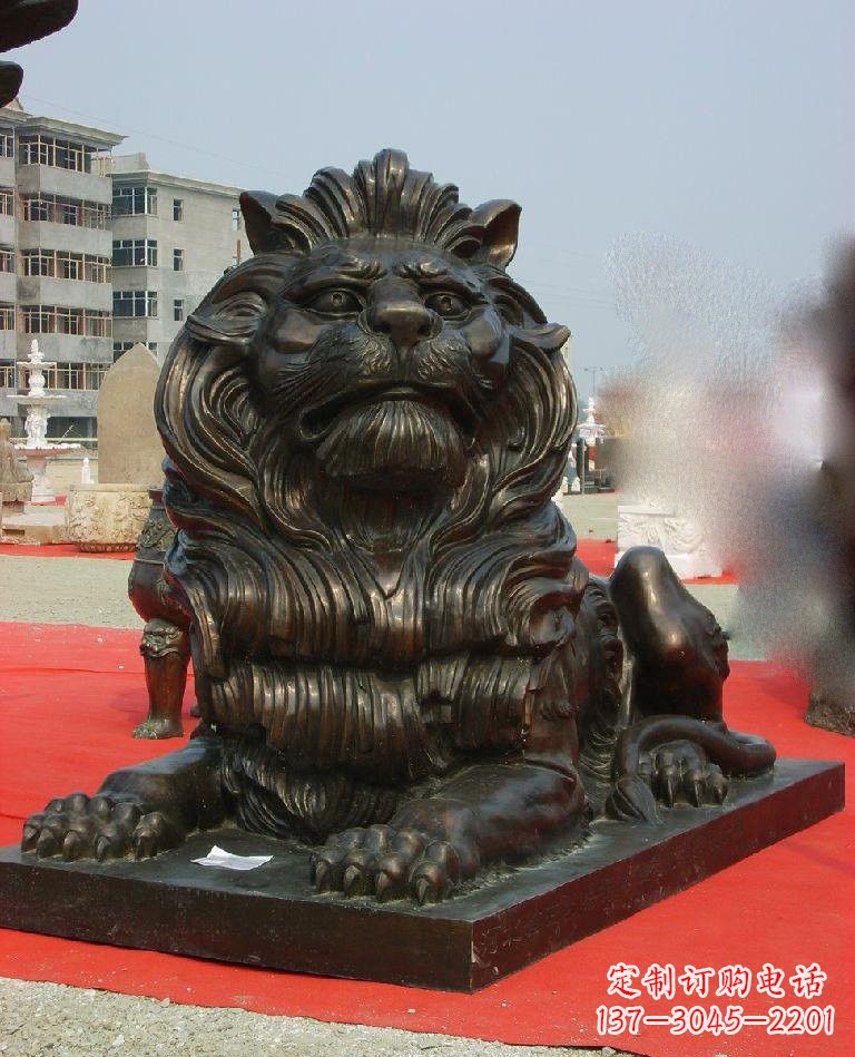 北京铜雕西洋狮子222