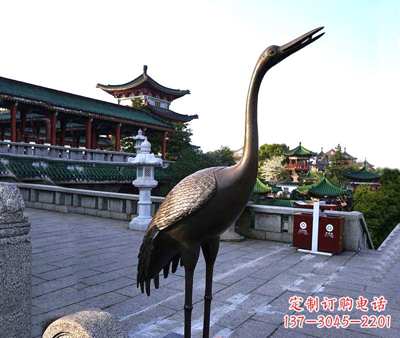 北京铜雕仙鹤雕塑