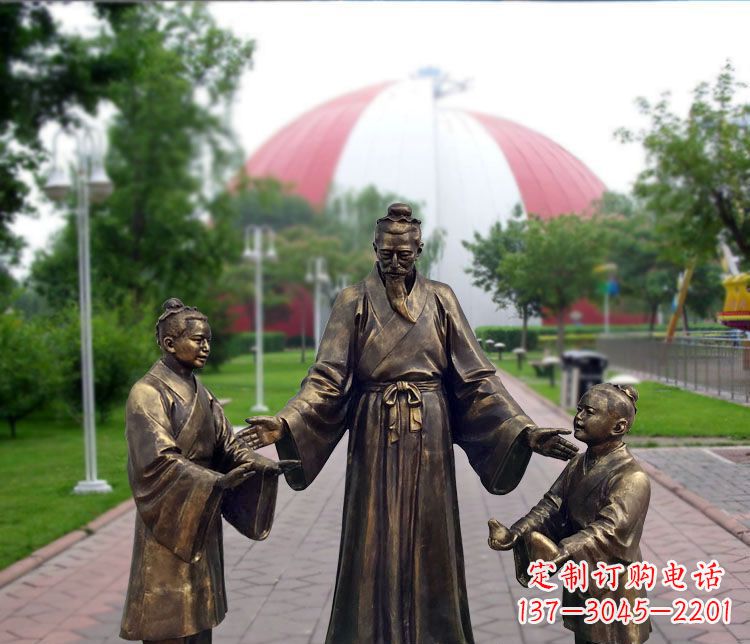 北京铜雕园林孔融让梨