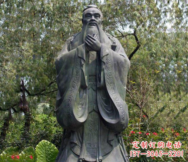 北京铜雕园林圣人孔子雕像