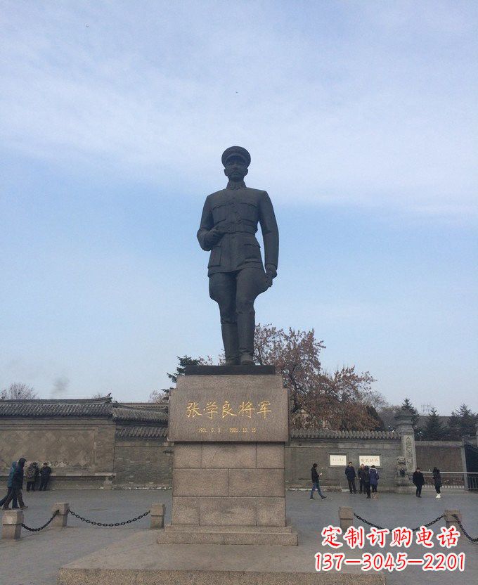 北京铜雕张学良近代名人雕塑