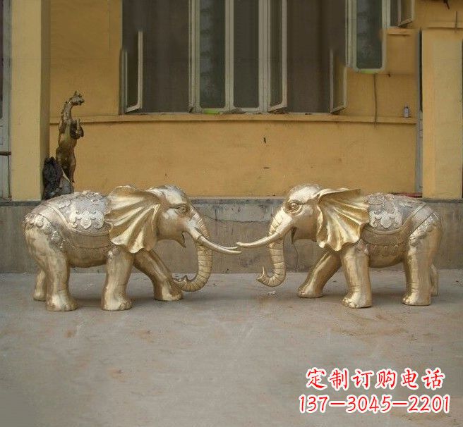 北京铜雕招财小象
