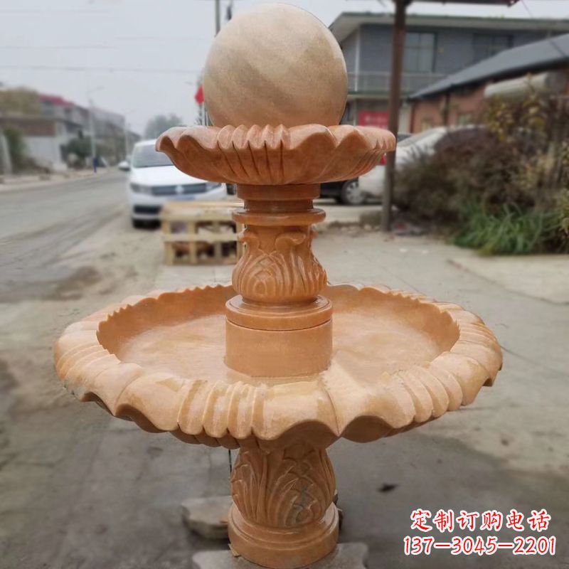 北京晚霞红风水球