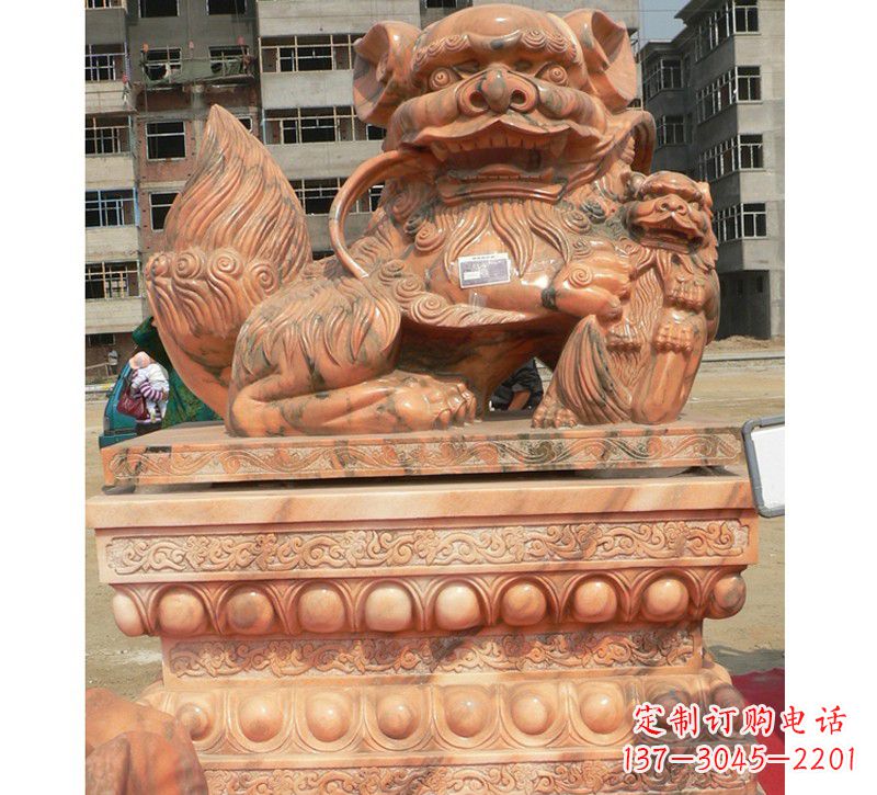 北京晚霞红南方石狮子