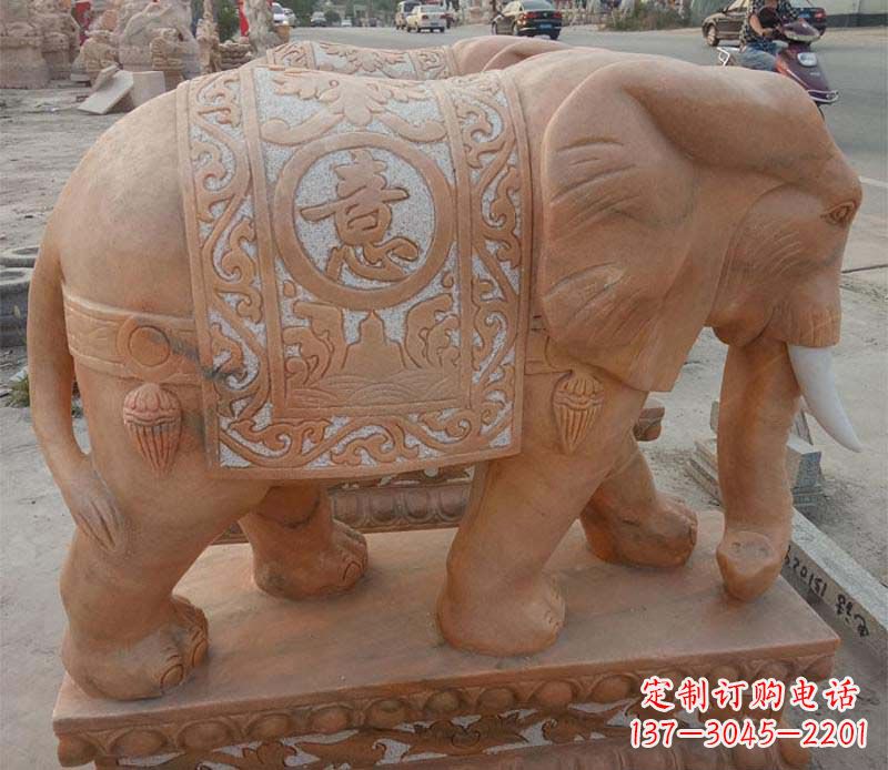 北京晚霞红如意动物大象