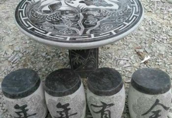 北京仿古石桌凳，雕刻雅致的完美