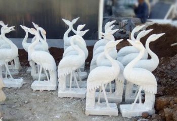 北京精美工艺，传统雕刻——仙鹤石塑