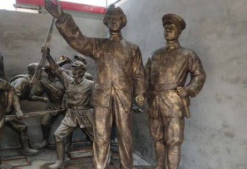 北京青年时期毛主席铜雕，纪念未来的英雄