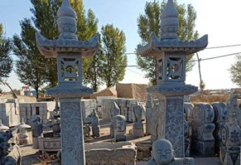北京青石仿古石灯雕塑，精美实用
