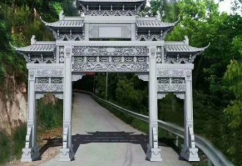 北京青石牌坊雕塑，演绎精致经典