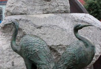 北京青铜仙鹤公园动物雕塑--令人叹为观止的完美艺术品