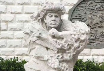 北京纪念邱少云烈士的石雕艺术品