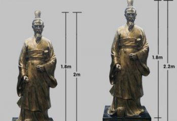 北京民族英雄屈原铜雕塑