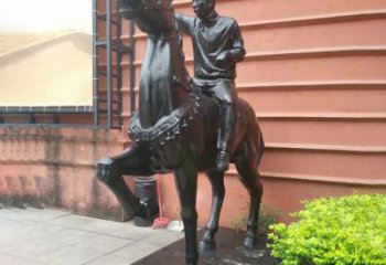 北京独一无二的骑马雕塑