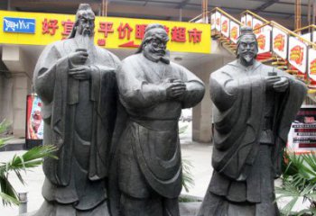 北京铭记经典：三国英雄关羽雕塑