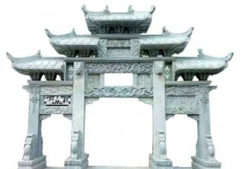 北京中领雕塑仿古牌坊石雕定制