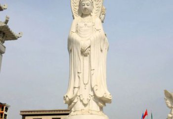 北京中领雕塑：观音三面佛像雕塑