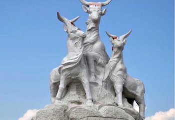 北京多彩山羊雕塑精美制作