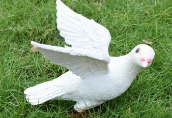 北京象征和平的少女和平鸽雕塑