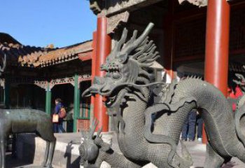 北京中领雕塑厂家的青铜神龙雕塑，以神龙作为主…