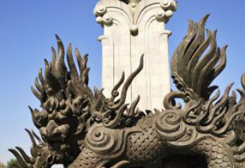 北京中领雕塑：神兽火麒麟铜雕定制