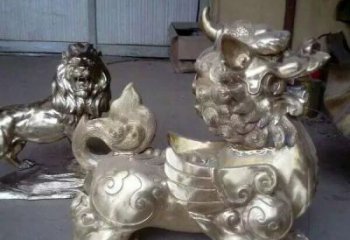 北京中领雕塑：貔貅铜雕精致雕塑