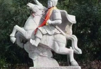 北京神帅韩信骑马石雕塑像，领雕塑定制出精美传奇