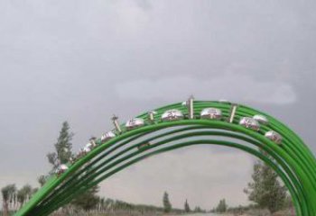 北京中领雕塑|不锈钢拱门雕塑