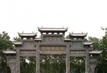 北京专业定制湿地公园石雕牌楼